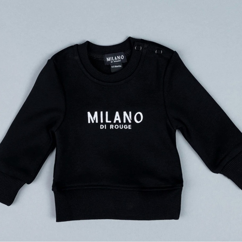 Baby Milano Di Rouge Black Sweatshirt